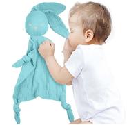 Couverture de confort pour bébé Couverture de sécurité pour bébé Peluche lapin Cadeaux doux pour nouveau-nés garçons et filles