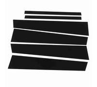 Couverture de décalcomanie de poteaux de Panneau de Garniture de Pilier B, Couverture de fenêtre de Porte latérale extérieure Noire Brillante pour Accord 6 pièces matériau PC (Huit générations