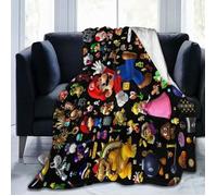 Couverture de Dessin animé Mario 3D Chaud Super Doux Sieste Couvre-lit canapé literie en Peluche Couette Plaids-60x120cm[8613]