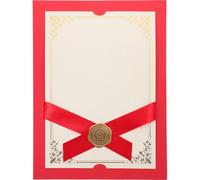 Couverture de Diplôme de Fin D'études en Papier Rouge