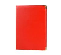 Couverture de diplôme en cuir synthétique, format A4, pour diplômes de remise de diplôme, classeur à accords (rouge)