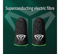 Couverture De Doigt De Jeu Avec Boîte,Gants De Pouce Anti-Transpiration Pour Écran Tactile Mobile Pubg,Gants Du Bout Des Doigts,Manchon Respirant,4 Pièces - Type Green Black 1pair