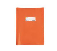 Couverture de dossier A4 en PVC avec ailettes et étiquette Marque Nom Orange