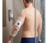 Couverture de douche jetable PICC Line avec ruban adhésif, manche protectrice de blessure de bandage à bras imperméable pour le bain, s'adapte à la circonférence du bras 17 "-22", 20 paquets