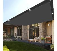 Couverture de Écran Jardin 2.5 x 4.5 m UV Protection avec Oeillets Tissu Polyester Multi Couleur et Taille Toiles D'Ombrages pour Terrasses Balcons et Jardins, Gris Foncé
