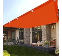 Couverture de Écran Jardin 2.6 x 8 m UV Protection avec Oeillets Tissu Polyester Multi Couleur et Taille Toiles D'Ombrages pour Terrasses Balcons et Jardins, Orange