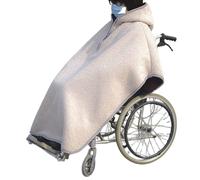 Couverture de fauteuil roulant, Couverture chaude d'hiver for tout le corps, poncho coupe-vent for fauteuil roulant avec capuche, poncho universel à ajustement manuel for fauteuil roulant