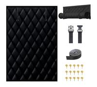 Couverture De Fenêtre L'hiver 51-201cm Kit D'isolation De Fenêtre Pour L'hiver Isolant Fenetre Anti Froid Réutilisable Isolant Fenetre Rideaux D'isolation D'hiver(Noir,W76x99cm)