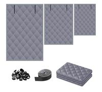 Couverture De Fenêtre Thermique Kit D'isolation De Fenêtre Pour L'hiver Film Isolant Coupe-vent Avec Crochet Et Boucle Pour La Cuisine Le Salon Et La Chambre(Gris,W51x81cm)