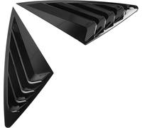 Couverture de fermeture de la vitre arrière de voiture Cadre d'air latéral Panneau décoratif -cadre de garniture Pale d'aération pour Q3 Sportback F3 Slim brillant noir