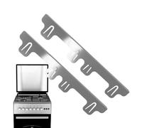 Couverture De Fissure De Poêle, Remplissage De Joint De Poêle | 2X Remplisseur De Joint De Cuisinière,Protection Résistante À La Chaleur En Acier Inoxydable, Protection De Dessus Et De Comptoir De Cui