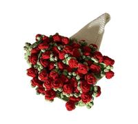 Couverture de fleurs 110 cm, faite à la main, romantique, bouquet de fleurs | Couverture en crochet compacte pour décoration de maison, petite amie, mère, fête des mères, Saint-Valentin, mariage