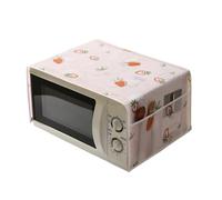 Couverture de Four à Micro-Ondes 1Pcs Waterproof Microwave Dust Cover Side Storage Household(Pink)