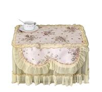 Couverture de Four à Micro-Ondes Household Tassel Dustproof Microwave Cover Full Coverage Covers Kitchen Accessory(Yellow)