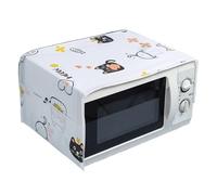 Couverture de Four à Micro-Ondes Microwave Dust Cover with Pocket Reusable to Prevent and Fumes(Color b)