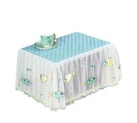 Couverture de Four à Micro-Ondes Universal Microwave Oven Covers Lace Oil Dust Proof Cover Kitchen Supplies(Green)