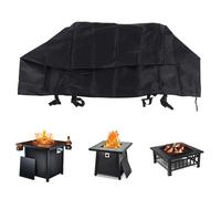 Couverture de Foyer, Couverture de Table de Feu Carrée Résistante aux Intempéries Couverture de Foyer Extérieur pour Table de Foyer à Gaz de Patio (AUNMASgha59frx72-12)