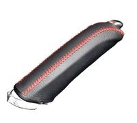 Couverture De Frein à Main Couvercle de frein voiture Utilisation l'ajustement for Peugeot 508 2011 Généralités automobiles en cuir auto(Red)