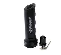 Couverture De Frein à Main Poignée de voiture en aluminium chromé, manchon frein à main, couvercle , montage universel(Black)