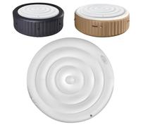 Couverture De Gonflable Renforcée Pour Spas Ronds 4 75 Pieds Rétention Accessoire Spa Extérieur Avec Poignée Isolation Thermique Couverture Extérieure