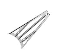 Couverture de Grill radiateur en Aluminium 1PC pour FLTR Touring Electra Street Road King Motorcycle 2009-2013 Convient à des modèles compatibles(A Style Chrome)