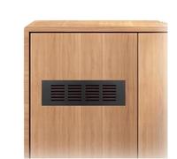 Couverture de grille d'aération, Couvercle de ventilation en alliage d'aluminium, for mur d'armoire maison, plusieurs tailles, noir(Black,3 4/9x20 4/9 in(9x52 cm))