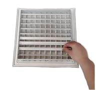 Couverture de grille d'aération, Grille de protection d'aération blanche plusieurs tailles en aluminium(20 x 20 in (50 x 50 cm))