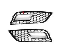 Couverture De Grilles De Gril De Phare Antibrouillard Inférieur De Pare-chocs Avant Compatible pour Audi A4 B8 Facelift 2013-2015 Accessoires De Voiture En Maille Nid D'abeille 8K0807681K01C