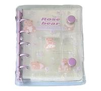 Couverture de journal - Organiseur M5 en PVC transparent, étui de fournitures scolaires pour protéger les cahiers et les planificateurs, design transparent avec accès facile, accessoire pour