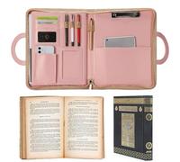 Couverture de la Bible Couir de protection portable Bible biblique avec poignée multiples multiples transportant des accessoires chrétiens pour les femmes et les hommes