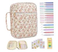 Couverture de la Bible Mandon à floral grand sac biblique avec onglets Highlighters stylènes de protection portable pour les femmes accessoires élégants pour l'église, style 2