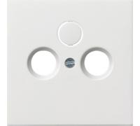 Couverture de la prise d'antenne coaxiale Gira 0869112 blanc pur