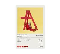 Couverture de l'album de musique Billie Eilish « Don't Smile At Me » sur toile - Décoration murale pour salon, chambre à coucher - Style sans cadre - 20 x 30 cm