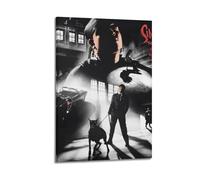 Couverture de l'album de ski Sin City The Mixtape signée Limited, couverture d'album de musique, pop hip-hop, chanteur de rap - Toile murale esthétique pour fille et garçon, adolescent - 30,5 x 45,7