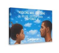 Couverture de l'album Drake « Nothing Was The Same » sur toile avec cadre 20 x 30 cm