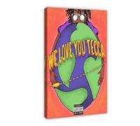 Couverture de l'album Lil Tecca We Love You Tecca - Impression sur toile - Décoration murale pour salon, chambre à coucher - Style cadre - 20 x 30 cm