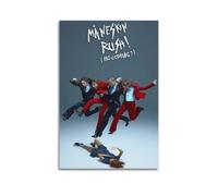 Couverture de l'album Maneskin signée Limited, couverture d'album de musique, chanteuse pop hip-hop, rap et star, poster de musique sur toile, art mural esthétique pour fille et garçon, adolescent