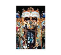 Couverture de l'album Michael Jackson Dangerous - Poster sur toile - Décoration de chambre à coucher - Paysage sportif - Décoration de bureau - Cadeau sans cadre - 50 x 75 cm