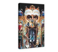Couverture de l'album Michael Jackson Dangerous - Poster sur toile - Décoration de chambre à coucher - Paysage sportif - Décoration de bureau - Cadre cadeau - 40 x 60 cm