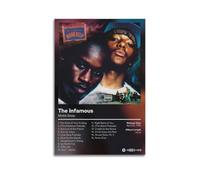 Couverture de l'album Mobb Deep The Infamous- Impression sur toile pour chambre à coucher, salon, étude, esthétique et décoration - Style sans cadre - 50 x 75 cm