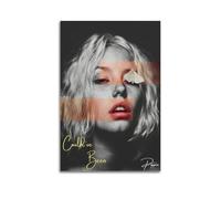 Couverture de l'album Poppy Could've Been signée limitée, couverture d'album de musique, chanteuse pop hip-hop rap - Impression sur toile murale pour fille et garçon, adolescent - 20 x 30 cm