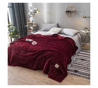 Couverture De lit Couleur Verte Couverture en Flanelle Douce Simple Reine Roi Plaids Chauds for Lits Mantas De Cama couvertures Thow(Type 1,200x230cm 78x90inch)
