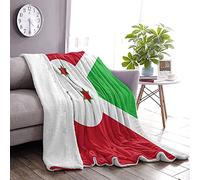 Couverture de lit de Luxe en Polaire Chaude et Douce Antistatique avec Drapeau du Burundi pour canapé, lit, canapé Ultra Luxueuse Chaude et Confortable pour Toutes Les Saisons 203,2 x 152,4 cm