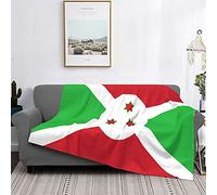 Couverture de lit de Luxe en Polaire Chaude et Douce Antistatique avec Drapeau du Burundi pour canapé, lit, canapé Ultra Luxueuse Chaude et Confortable pour Toutes Les Saisons 203,2 x 152,4 cm