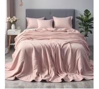Couverture de lit polaire Ourson Rose pale 240 x 260 cm