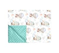 Couverture de lit pour enfant - Couverture chaude et douce pour tout-petits | Accessoire pour crèche, berceau, poussette, baptême, camping, anniversaire, pique-nique, allaitement, canapé