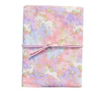Couverture de Livre A6 en Tissu Rose, Réutilisable et Robuste | Cahiers et Carnets, Style Délicat, Compacte à Transporter, Usage Maison ou Bibliothèque