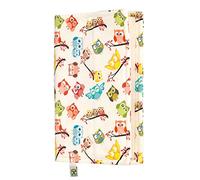 Couverture de livre - Couverture de livres durs pour livre, tissu lavable,imperméable,protecteur de livre - rembourré (Owl, M)