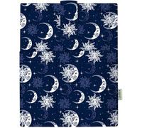 Couverture de livre - Couverture de livres pour livre broché, tissu lavable,imperméable,protecteur de livre - housse de protection pour tablette pour adulte Idée Cadeau (SUN AND MOON M)