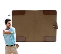 Couverture de livre de piste de golf | Couverture de carnet de score de golf | Étui de protection portable en cuir PU pour les amoureux, les amis, la famille